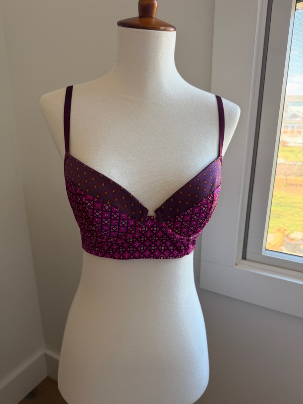 Purple Patterned Bra - Women Intimates